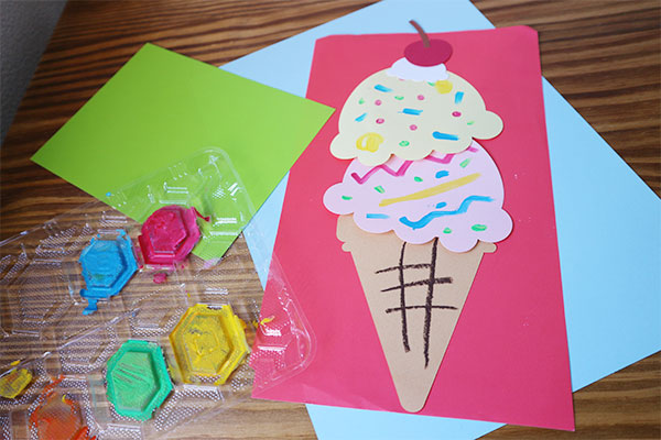 型紙付き 夏の定番 年齢ごとに楽しめるアイスクリーム 製作 ブログ Hoket