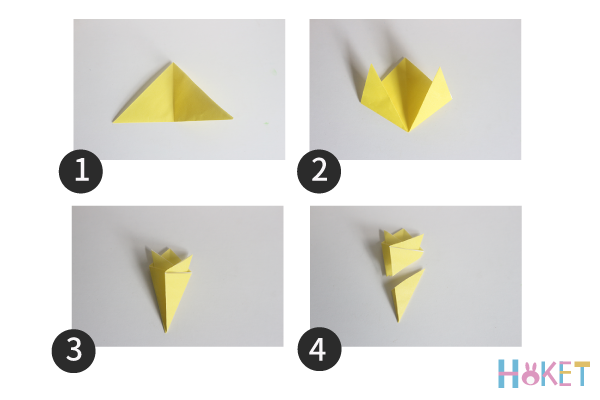 型紙付き 七夕にも使える 折り紙 廃材の 星 の作り方 ブログ Hoket
