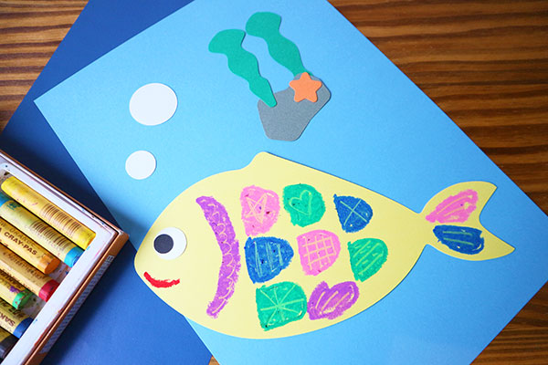 型紙付き 魚釣り 海がテーマの壁面飾りにも応用ok かわいいお魚さんを製作 ブログ Hoket
