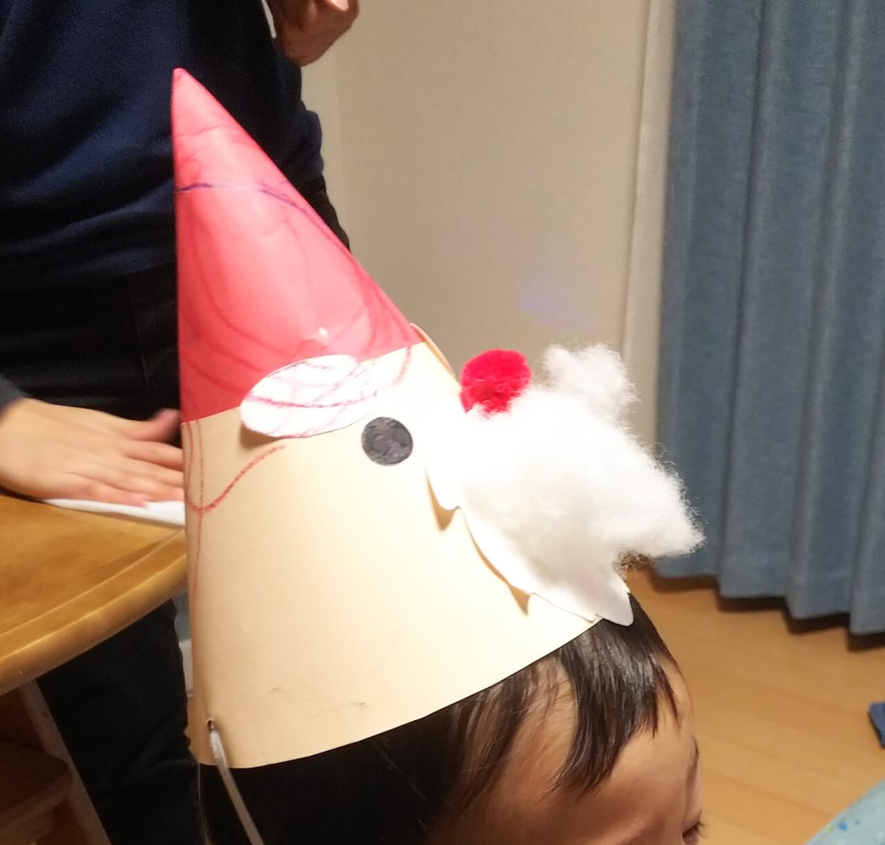 #3歳 サンタさん帽子
